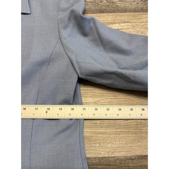 Vintage Pendleton Blue Womens 16W Retro Single Breasted Wool Blazer Preppy - Picture 9 of 11